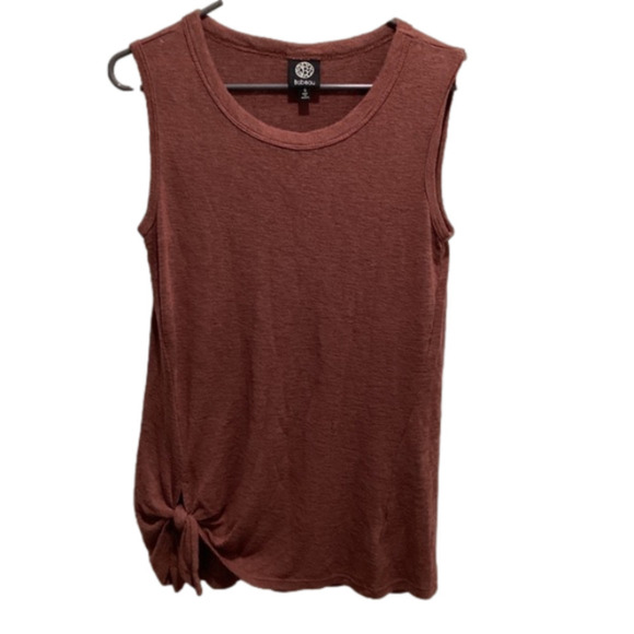 𝅺Bobeau Sleeveless Crewneck Tank Small Side Tie Rust 🌟 - Picture 1 of 6